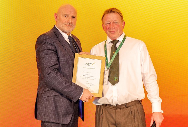 Sean Sparling awarded honorary status of AICC