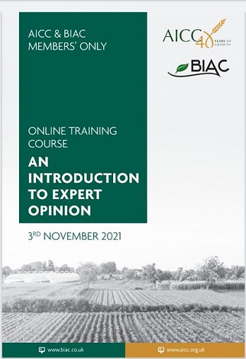 EXPERT OPINION TRAINING FOR AICC MEMBERS